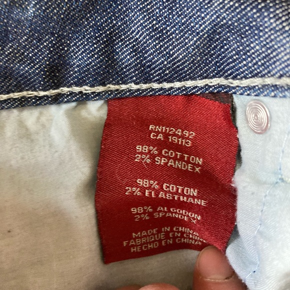 Moto bermuda jeans distressed size 26 fits likes 24 - Picture 3 of 6